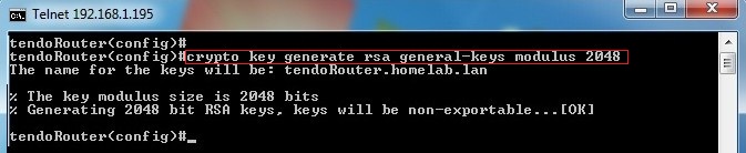 Cisco crypto key generate rsa general-keys modulus 2048